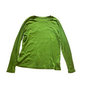 Lime green long sleeve top